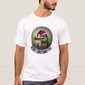 Leuke Alligator in Santa Hat T-shirt (Voorkant)