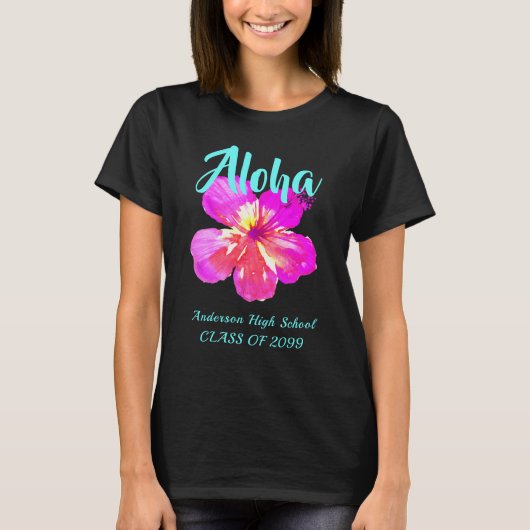 Leuke Aloha Tropische Luau-feest Gradiëring  T-shirt (Voorkant)