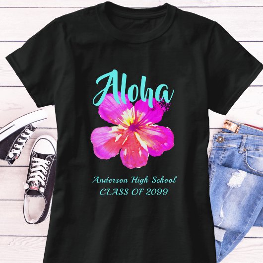 Leuke Aloha Tropische Luau Feest Grads T-shirt