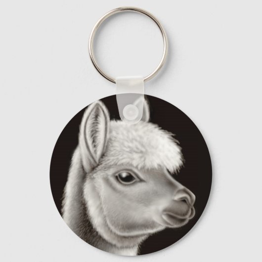 Leuke Alpaca sleutelhanger (Voorkant)
