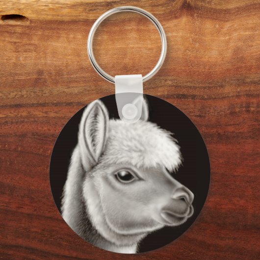 Leuke Alpaca sleutelhanger (Voorkant)