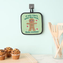 Leuke "Als je de hitte niet kunt nemen" Gingerbrea Pannenlap