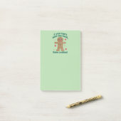Leuke "Als je de hitte niet kunt nemen" Gingerbrea Post-it® Notes (Op bureau)