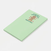 Leuke "Als je de hitte niet kunt nemen" Gingerbrea Post-it® Notes (Schuin)