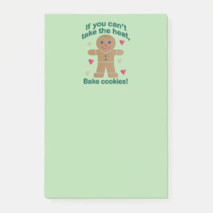 Leuke "Als je de hitte niet kunt nemen" Gingerbrea Post-it® Notes