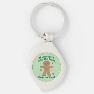 Leuke "Als je de hitte niet kunt nemen" Gingerbrea Sleutelhanger