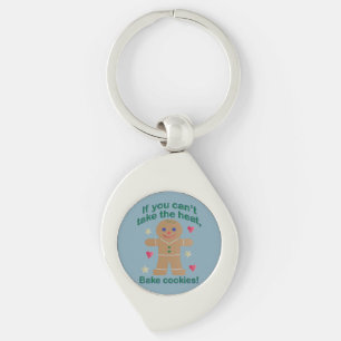 Leuke "Als je de hitte niet kunt nemen" Gingerbrea Sleutelhanger