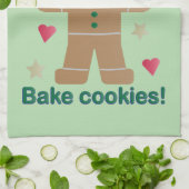 Leuke "Als je de hitte niet kunt nemen" Gingerbrea Theedoek (Gevouwen)