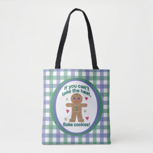 Leuke "Als je de hitte niet kunt nemen" Gingerbrea Tote Bag