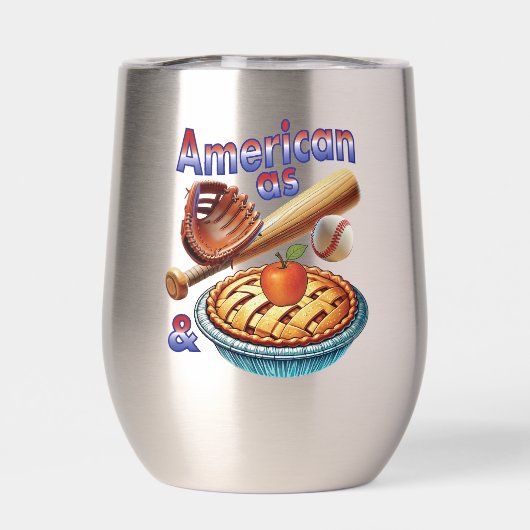 Leuke Amerikaan als honkbal en appeltaart (Achterkant)