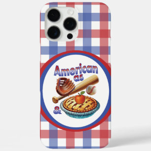 Leuke Amerikaan als honkbal en appeltaart iPhone 16 Pro Max Hoesje