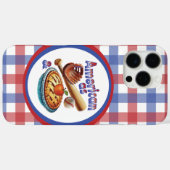 Leuke Amerikaan als honkbal en appeltaart Case-Mate iPhone Case (Achterkant (horizontaal))