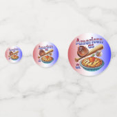 Leuke Amerikaan als honkbal en appeltaart Confetti (Achterkanten)