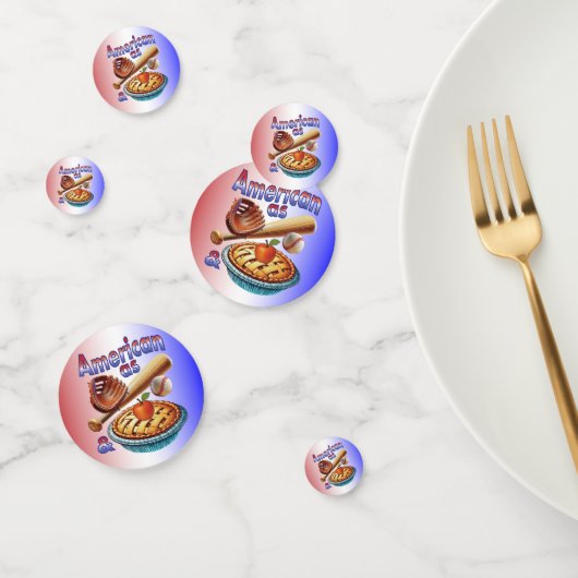 Leuke Amerikaan als honkbal en appeltaart Confetti (Groep)