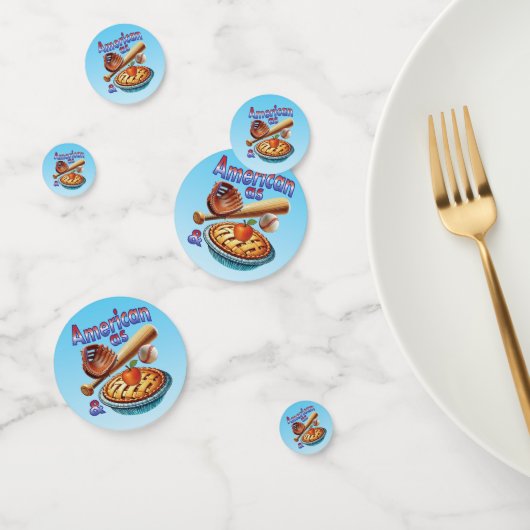 Leuke Amerikaan als honkbal en appeltaart Confetti (Groep)