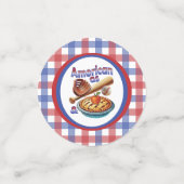 Leuke Amerikaan als honkbal en appeltaart Confetti (Kleine voorkant)