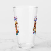 Leuke Amerikaan als honkbal en appeltaart Glas (Links)