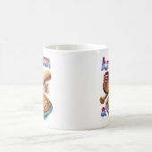 Leuke Amerikaan als honkbal en appeltaart Koffiemok (Center)