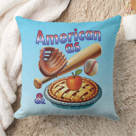 Leuke Amerikaan als honkbal en appeltaart Kussen