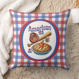 Leuke Amerikaan als honkbal en appeltaart Kussen