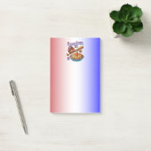 Leuke Amerikaan als honkbal en appeltaart Post-it® Notes (Kantoor)