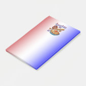 Leuke Amerikaan als honkbal en appeltaart Post-it® Notes (Schuin)