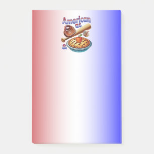Leuke Amerikaan als honkbal en appeltaart Post-it® Notes