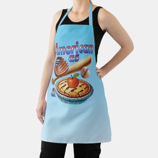 Leuke Amerikaan als honkbal en appeltaart Schort (Insitu)