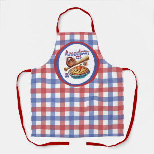 Leuke Amerikaan als honkbal en appeltaart Schort