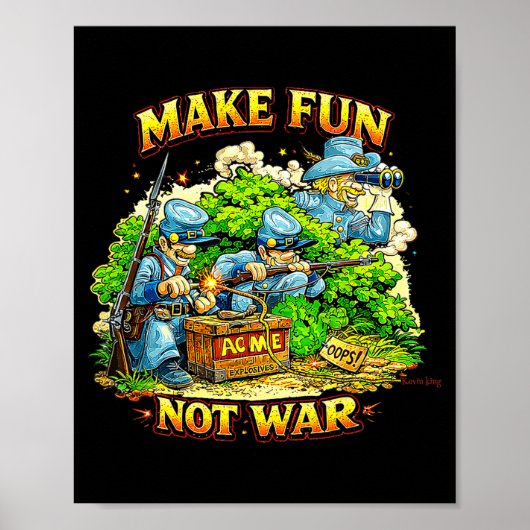 Leuke Amerikaanse Burgeroorlog Cadeau Poster (Voorkant)