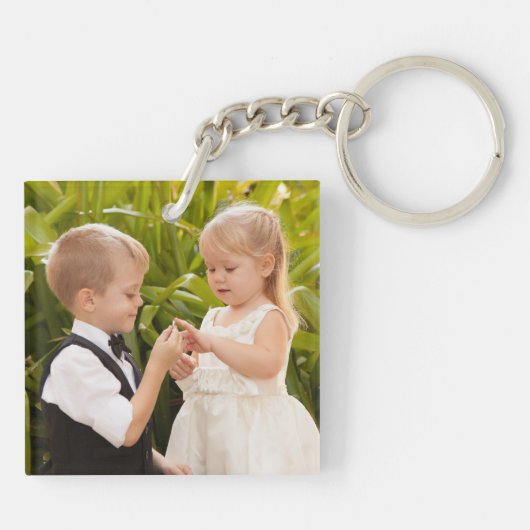 Leuke Amerikaanse vlag, Patriottische VS, Familien Sleutelhanger (Achterkant)