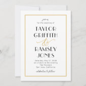 Leuke Ampersand bewerkbare kleur bruiloft uitnodig Kaart (Voorkant)