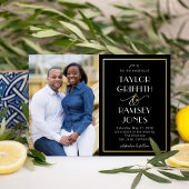 Leuke Ampersand FOLIE bewerkbare kleur foto bruilo Folie Uitnodiging