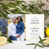 Leuke Ampersand FOLIE bewerkbare kleur foto bruilo Folie Uitnodiging