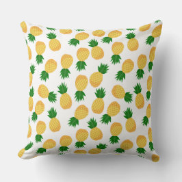 Leuke ananas geel groen fruit patroon ontwerp kussen