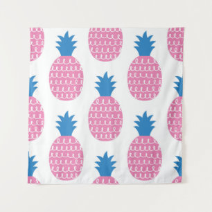 Leuke ananas naadloos patroon vintage illustratie wandkleed