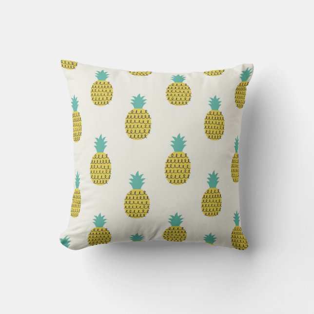 Leuke  ananas naadloze illustratie. kussen (Voorkant)
