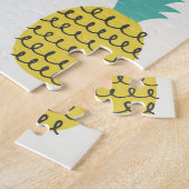 Leuke ananas naadloze illustratie. legpuzzel (Zijkant)