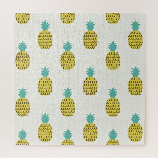 Leuke ananas naadloze illustratie. legpuzzel (Verticaal)