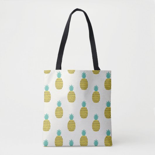 Leuke ananas naadloze illustratie. tote bag (Voorkant)