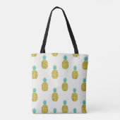 Leuke ananas naadloze illustratie. tote bag (Achterkant)