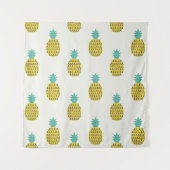Leuke  ananas naadloze illustratie. wandkleed (Voorkant)