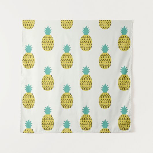 Leuke  ananas naadloze illustratie. wandkleed (Voorkant)