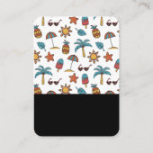 Leuke Ananas, Pool Party Verjaardag Handout Ticket (Achterkant)