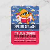 Leuke Ananas, Pool Party Verjaardag Handout Ticket (Voorkant)