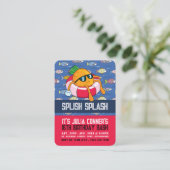 Leuke Ananas, Pool Party Verjaardag Handout Ticket (Staand voorkant)