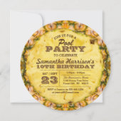 Leuke ananas zomer zwembad partij elke leeftijd ve kaart (Voorkant)