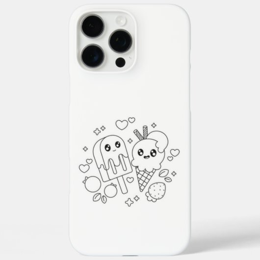 Leuke Animal Cartoon iPhone 16 Pro max Hoesje (Achterkant)