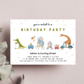 Leuke Animal Parade Party Verjaardag Kaart