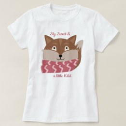 Leuke Animal Sly, Sweet, Wild Fox T-shirt